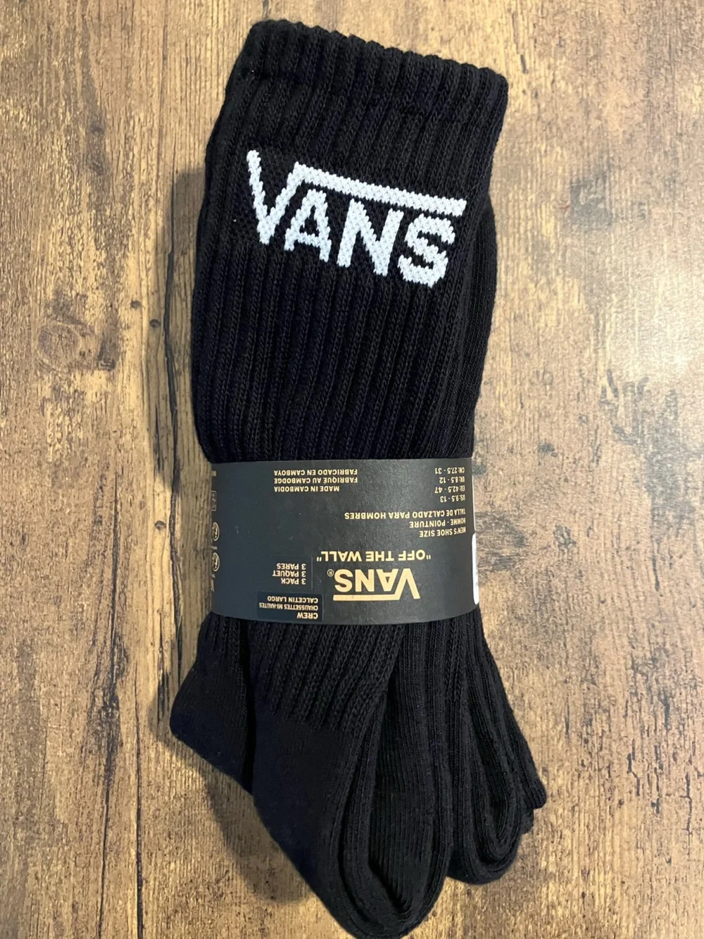 Vans crew socks 3x
